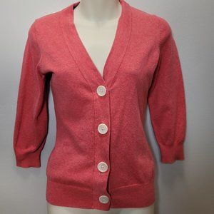 BODEN Coral 3/4 Sleeve Cardi Size 10, Fits SMALL